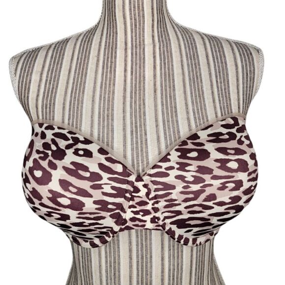 Vanity Fair Age Defying Lift Convertible Leopard Print Underwire Bra - Picture 5 of 8